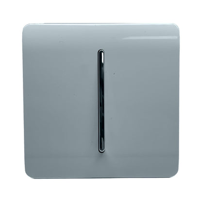 Trendi Artistic Modern Glossy Tactile Auto Retractive Door Bell Switch Cool Grey