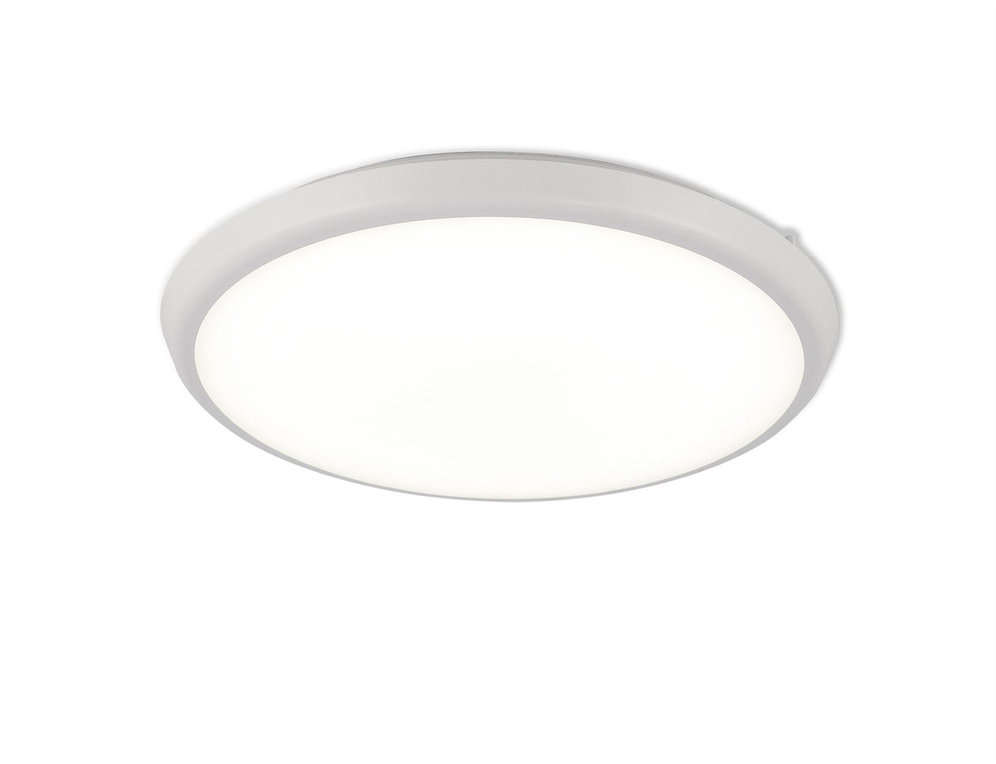 Mantra Fusion Aneto Ceiling Light, 40cm Round, 24W LED 4000K, 2500lm, IP65, White, 3yrs Warranty