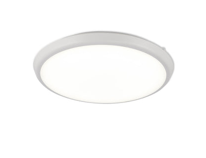 Mantra Fusion Aneto Ceiling Light, 40cm Round, 24W LED 4000K, 2500lm, IP65, White, 3yrs Warranty