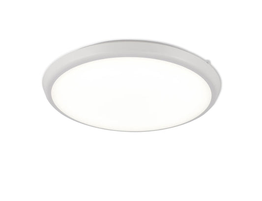 Mantra Fusion Aneto Ceiling Light, 40cm Round, 24W LED 4000K, 2500lm, IP65, White, 3yrs Warranty