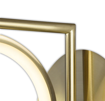 Mantra Olimpia Wall Light, 8W LED, 3000K, 600lm, IP20, Satin Gold, 3yrs Warranty