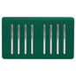 Trendi Artistic Modern Glossy 8 Gang 2 Way Rocker  Double Plate Tactile Light Switch Dark Green