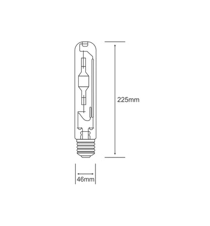 Luxram Metal Halide Tubular Color 250W E40 Magenta HID Metal