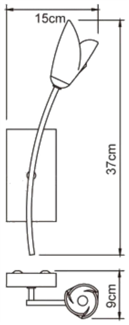 Mantra Pietra Wall Light Switched 1 Light G9, Antique Brass