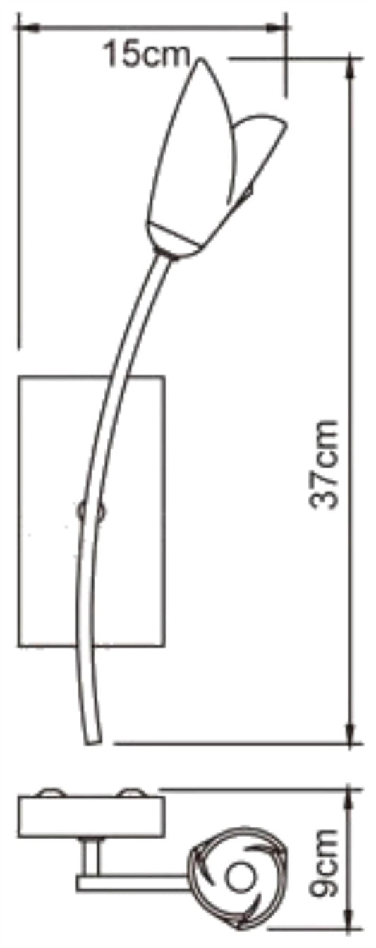 Mantra Pietra Wall Light Switched 1 Light G9, Antique Brass