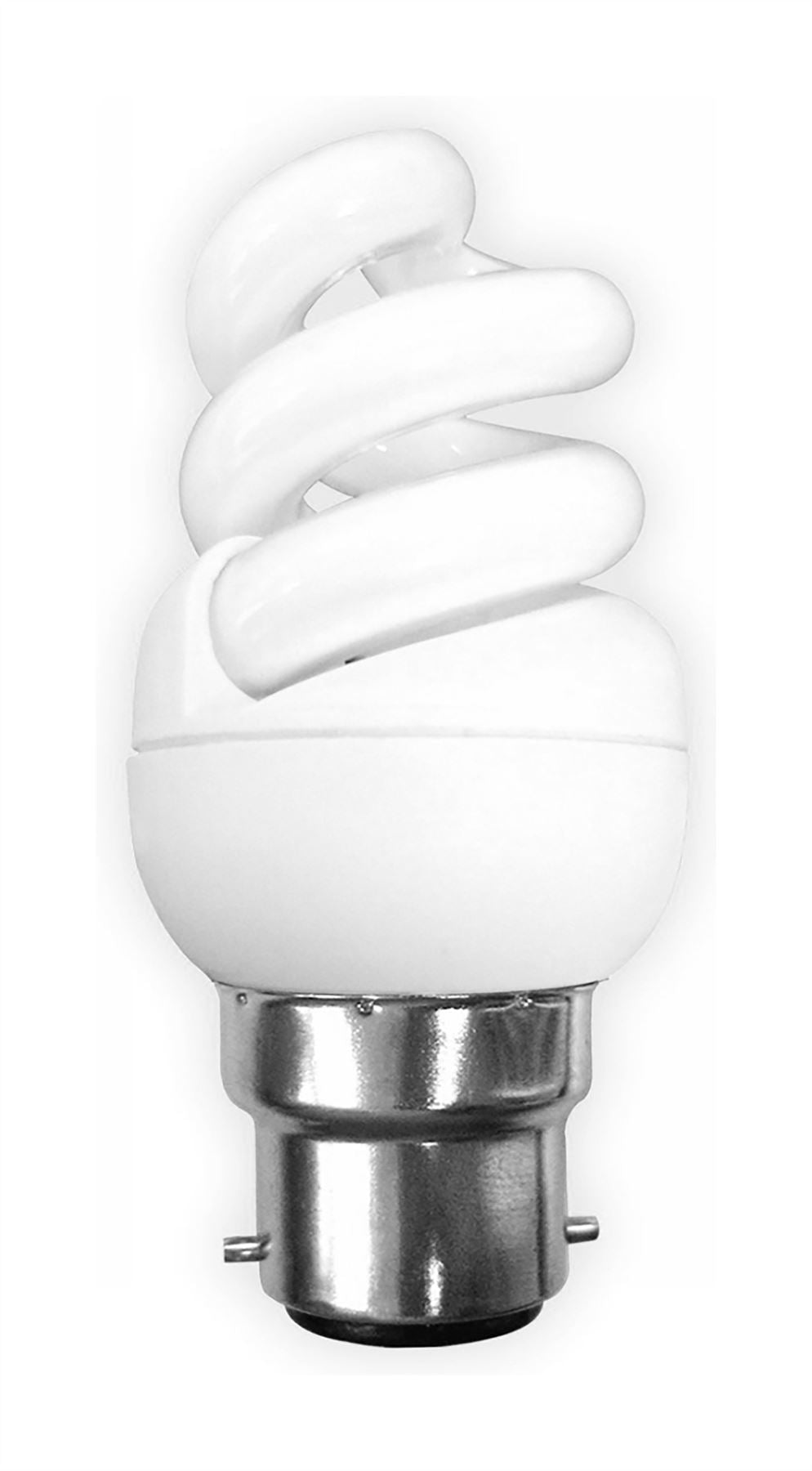 Luxram Super Mini Sup Spiral Super Mini Supreme Spiral B22 11W 2700K Compact Fluorescent Compact