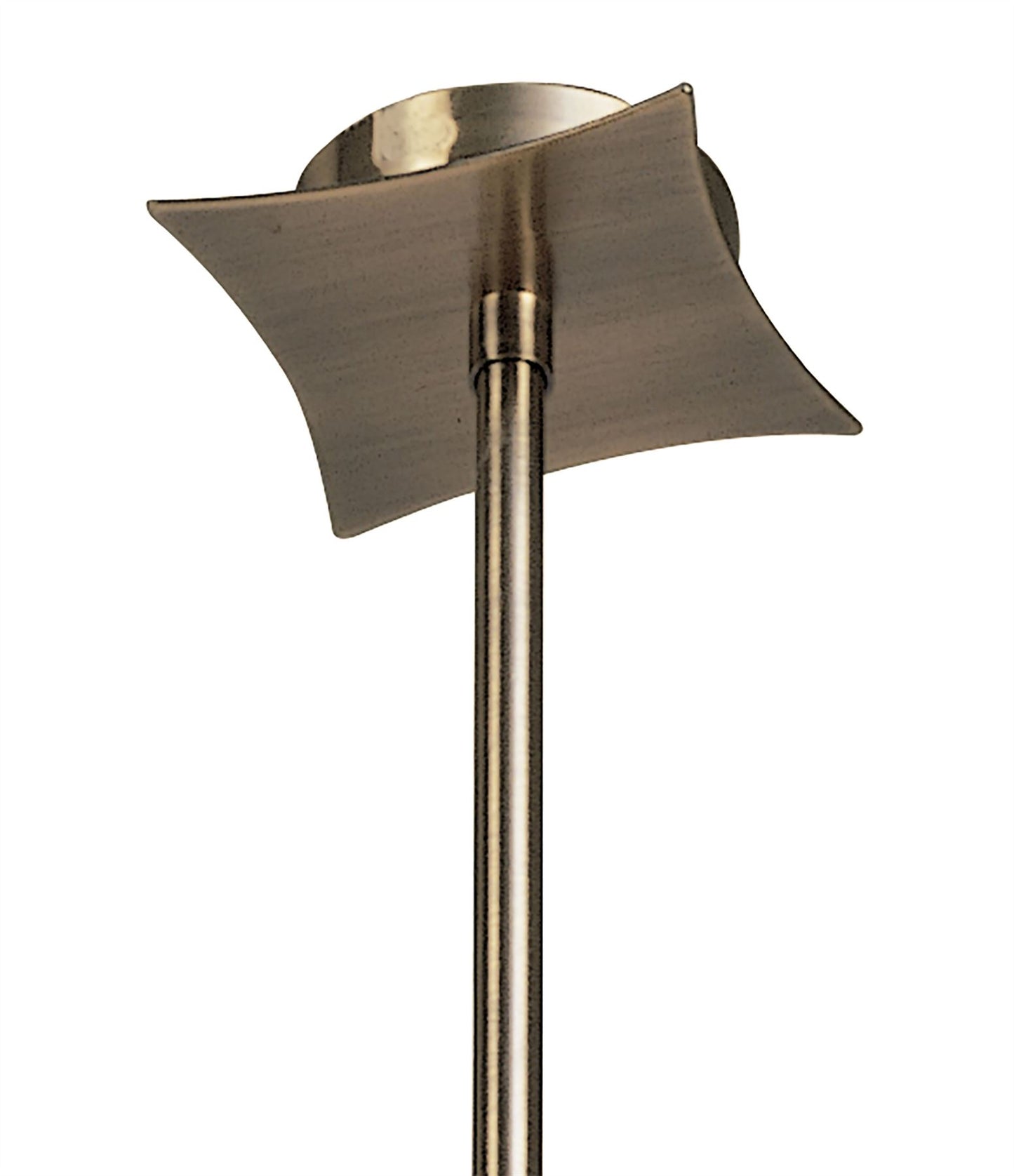 Mantra Rosa 48cm Del Desierto Telescopic Pendant Convertible To Semi Flush 4 Light G9, Antique Brass