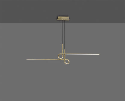 Mantra M6122 Cinto Pendant 24W LED, 3000K, 1950lm, Antique Brass, 3yrs Warranty