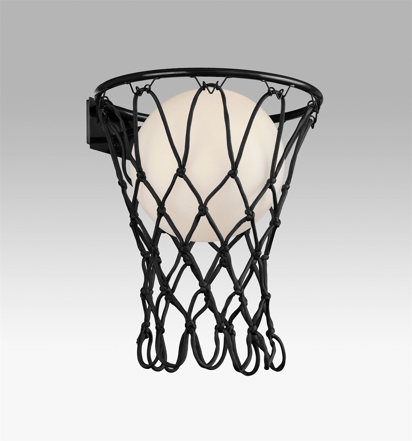 Mantra Basketball Wall Light, 1 x E27, Matt Black
