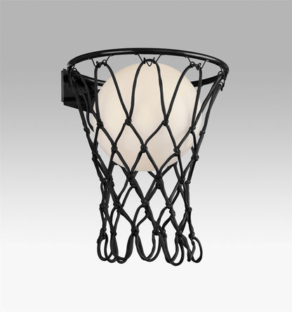 Mantra Basketball Wall Light, 1 x E27, Matt Black