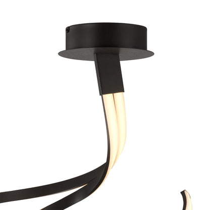 Mantra M5827 Nur BR Semi Ceiling 50W LED 2800K, 4000lm, Dimmable Frosted Acrylic/Brown Oxide, 3yrs Warranty - M5827 Ceiling