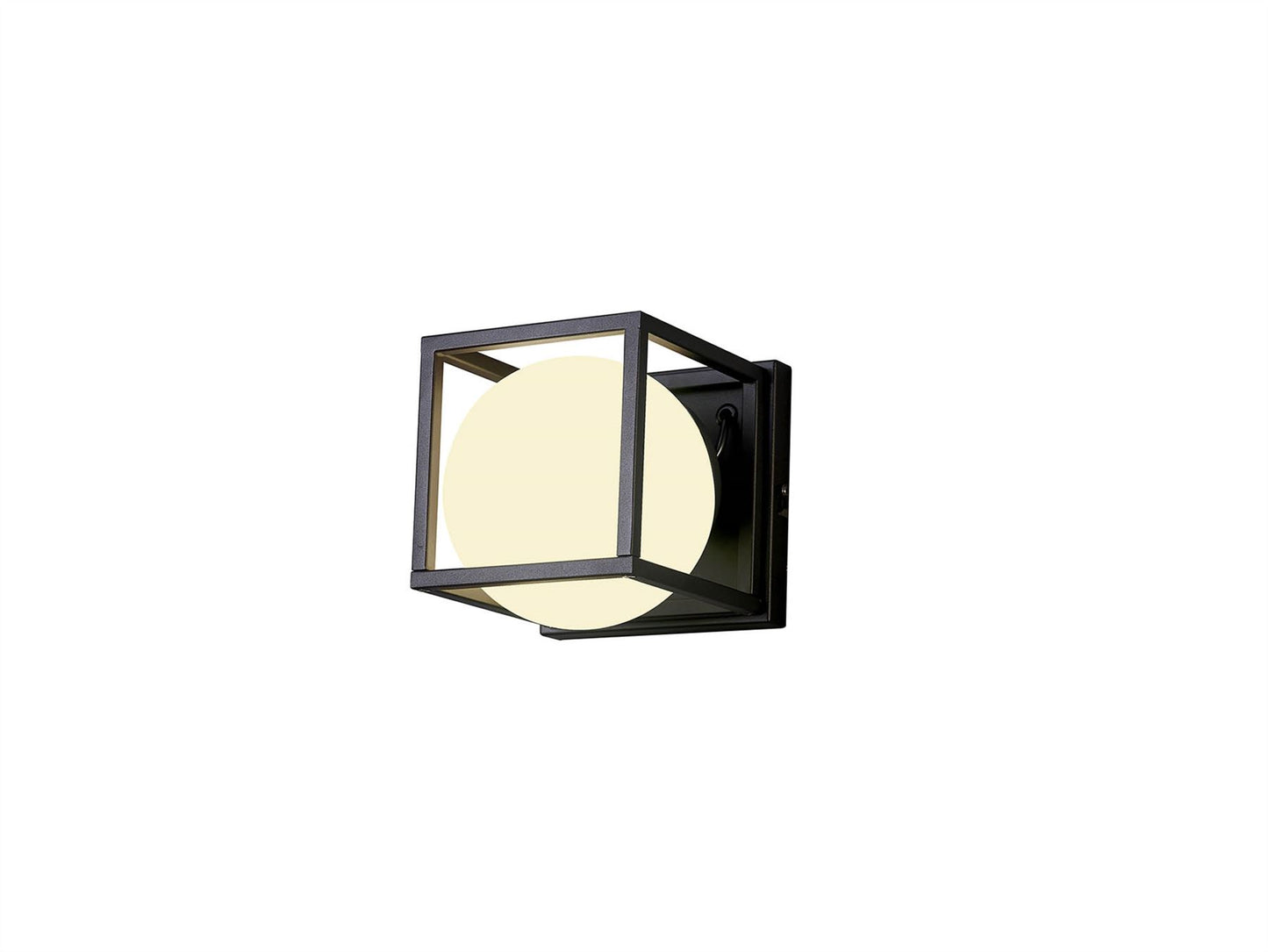 Mantra Desigual Medium Wall Light, 1 Light E27, Matt Black