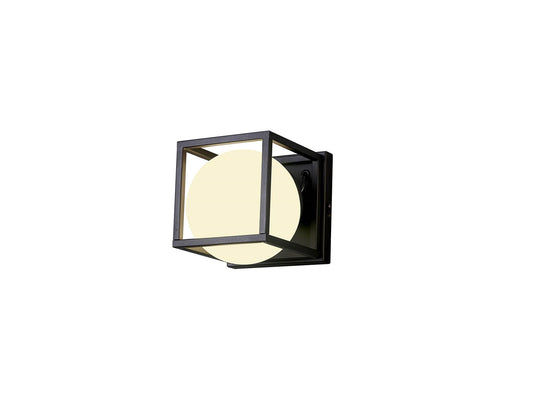 Mantra Desigual Medium Wall Light, 1 Light E27, Matt Black