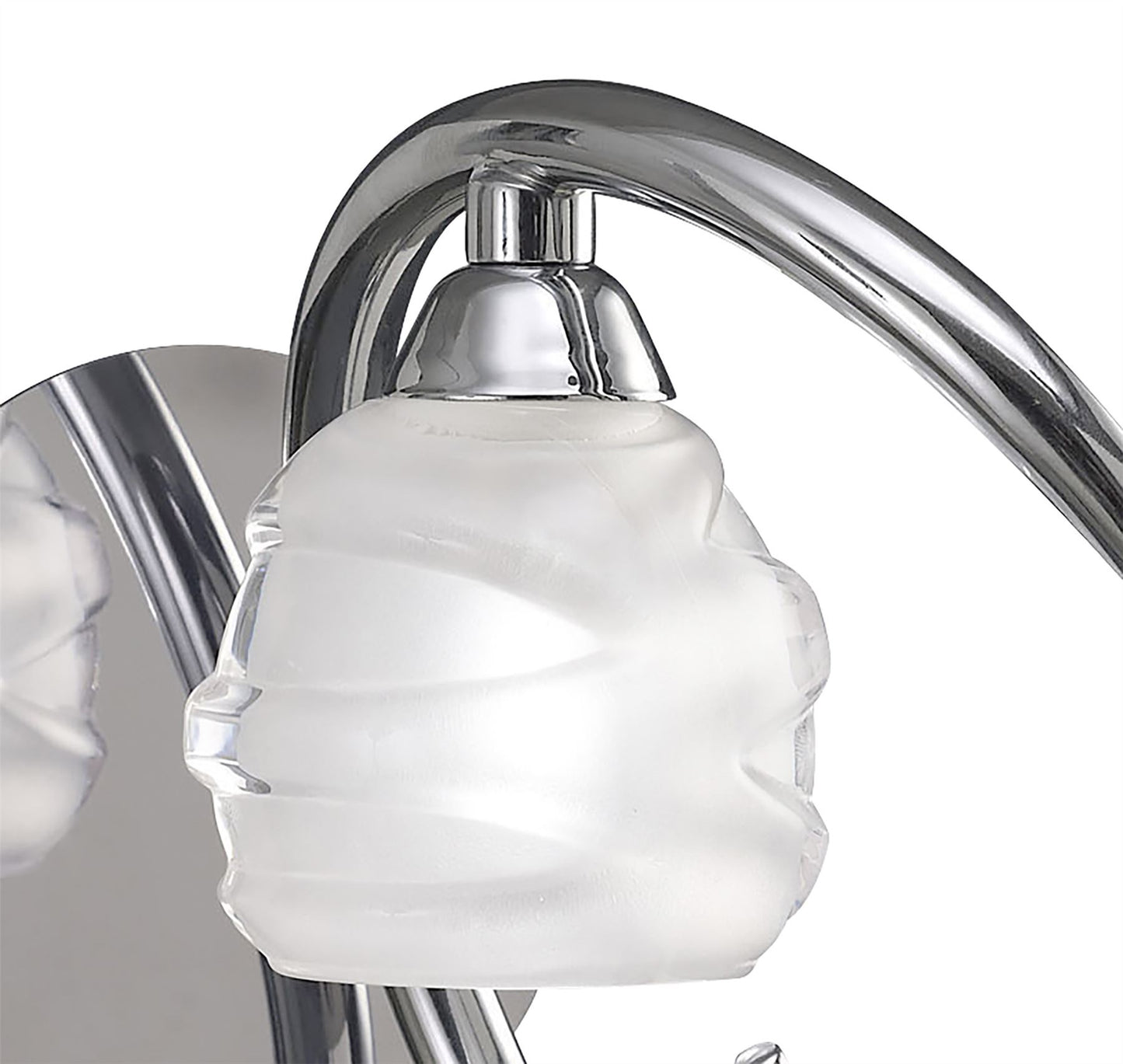 Mantra Loop Wall Light Switched 1 Light G9 ECO, Polished Chrome
