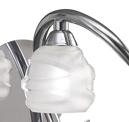 Mantra Loop Wall Light Switched 1 Light G9 ECO, Polished Chrome