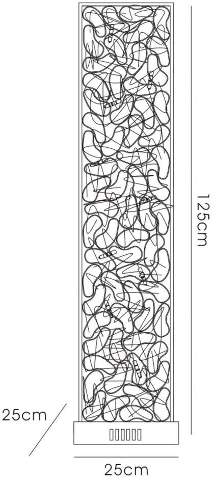 Diyas Home Essen Aluminium (DH) Essen Floor Lamp 12 Light G4 White/Silver, NOT LED/CFL Compatible