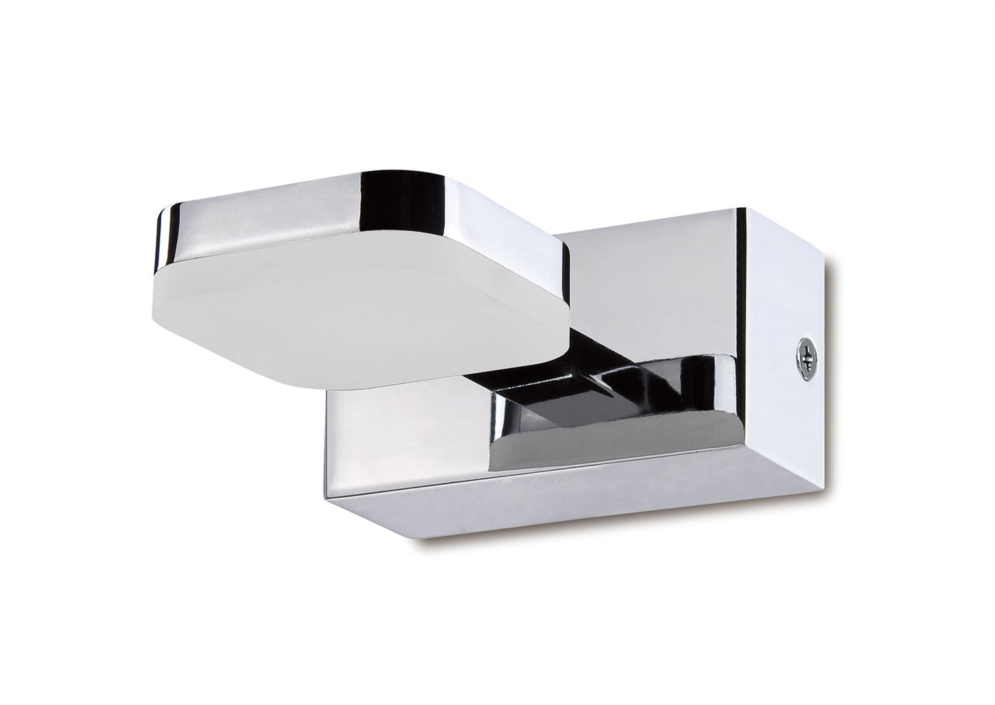 Mantra Fusion Gio Wall Light 1 Light 5W LED 3000K, 450lm, Polished Chrome/Frosted Acrylic, 3yrs Warranty