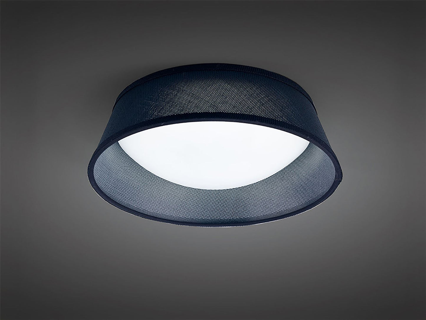 Mantra Nordica Plafones M4964 Nordica Ceiling 12W LED 32CM Black 3000K, 120lm, White Acrylic with Black Shade, 3yrs Warranty