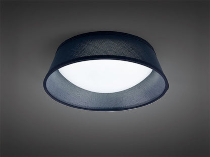 Mantra Nordica Plafones M4964 Nordica Ceiling 12W LED 32CM Black 3000K, 120lm, White Acrylic with Black Shade, 3yrs Warranty