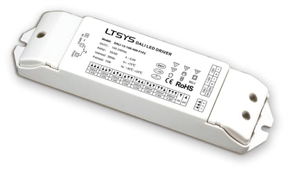 LTECH Constant Current DALI, 0/1-10V, PWM, Push Dim, 0.3-15W, C. Current Dimmable Driver, 100/120/150/200/250/300/350/400mA, DC:3-54V, EFF>85%, IP20, 5yrs Warranty