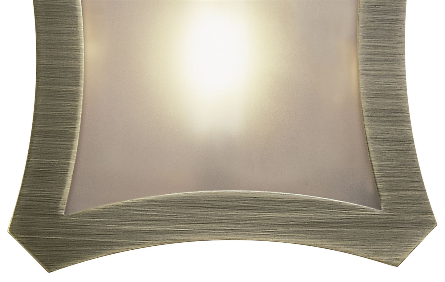 Mantra Rosa Del Desierto Flush Ceiling Large Square 1 Light R7S-78mm, Antique Brass