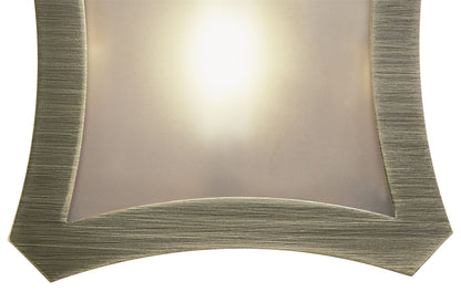 Mantra Rosa Del Desierto Flush Ceiling Large Square 1 Light R7S-78mm, Antique Brass