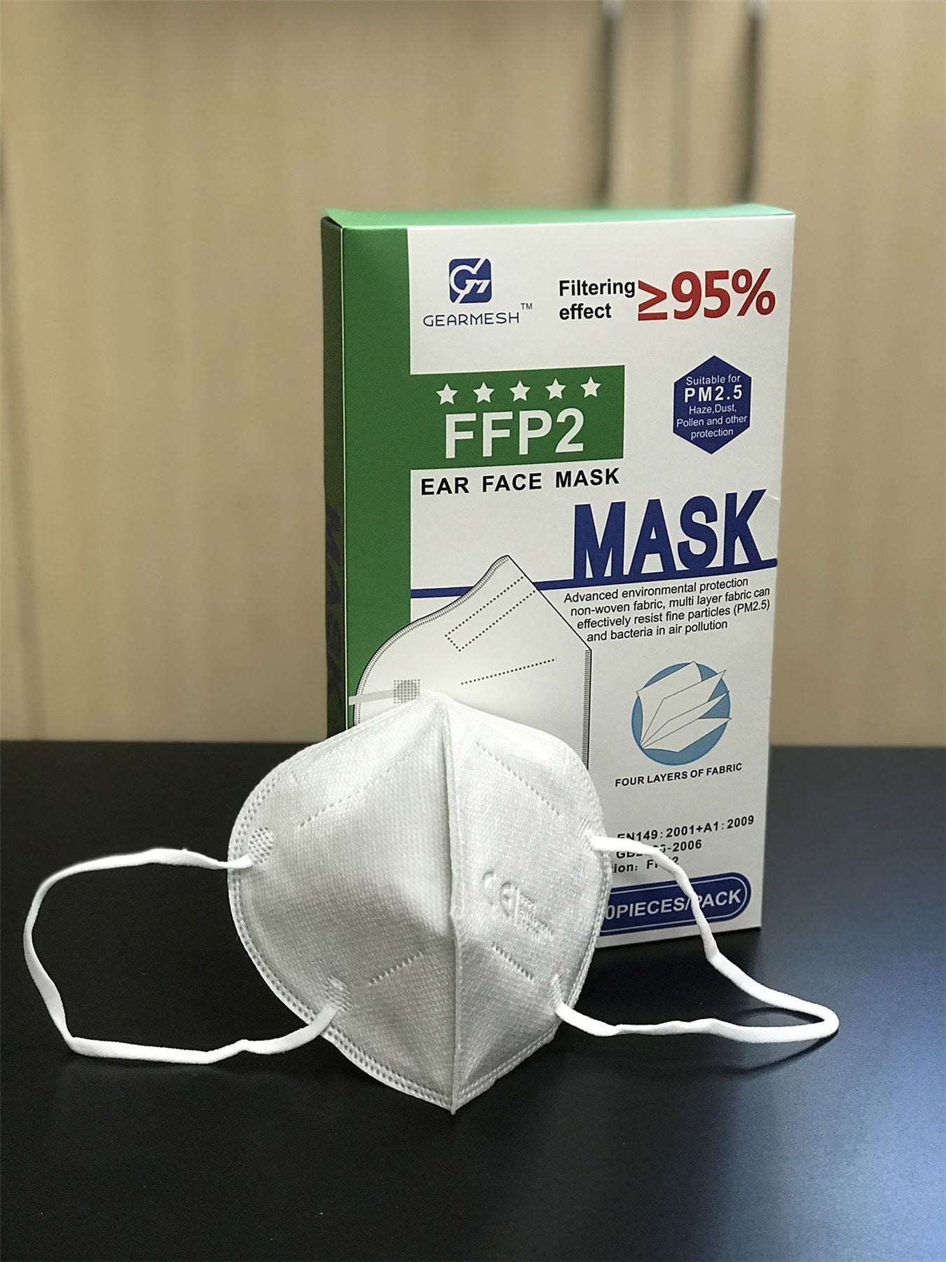 Deco Additions KN95/FFP2 4 Layer Mask, (2 Packs 10) High Standard PP Non-Woven Fabrics, Effectively Resist Fine Particles (PM2.5) >=95%, Breathable & Comfortable.