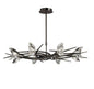Mantra Eclipse 81cm Telescopic 8 Light G9, Black Chrome