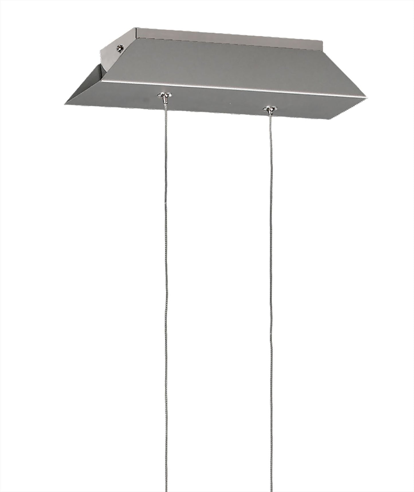 Mantra M5870 Bucle Linear Pendant 42W LED 3000K, 3650lm, Polshied Chrome, White, White Acrylic, 3yrs Warranty