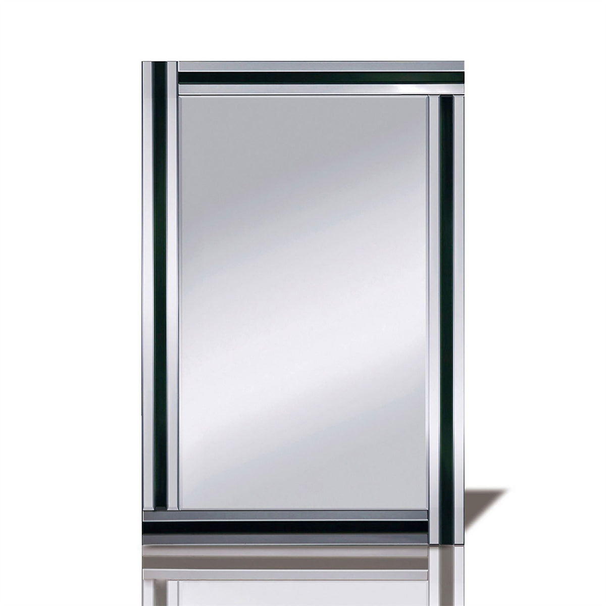 Diyas Home Armonie 120cm x 80cm Triple Strip Detailed Mirror (Pallet Shipment Only, Additional Charges May Apply.) Item Weight: 16kg Mirrors