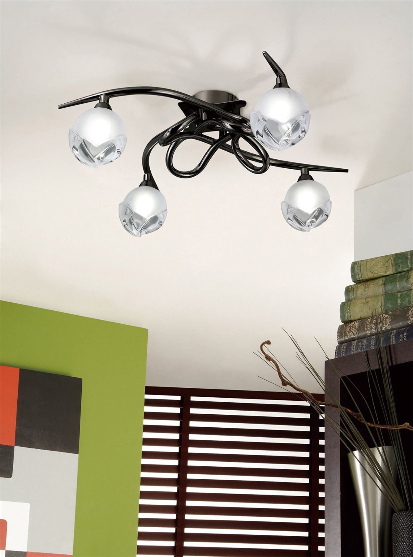 Mantra M0807 Fragma Ceiling 4 Light G9, Polished Chrome