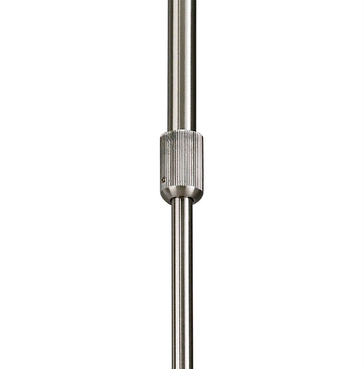 Mantra Alaska GU10 64cm Pendant Convertible To Semi Flush 6 Light L1/SGU10, Satin Nickel, CFL Lamps INCLUDED