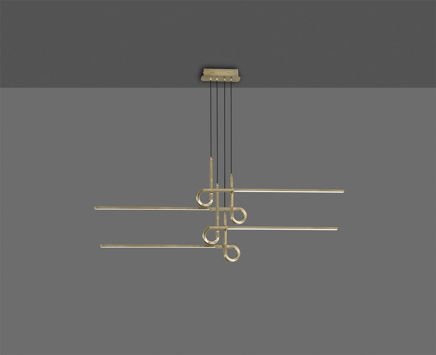 Mantra M6123 Cinto Pendant 42W LED, 3000K, 3360lm, Antique Brass, 3yrs Warranty