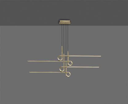 Mantra M6123 Cinto Pendant 42W LED, 3000K, 3360lm, Antique Brass, 3yrs Warranty