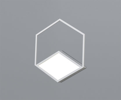 Mantra Fusion Kubick Ceiling/Wall Light, 48W LED, 3000K, 2700lm, White, 3yrs Warranty