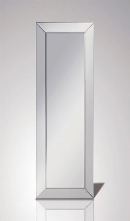 Diyas Home Nisa 120cm x 40cm Corner Cut Detailed Mirror (Can Only Be Shipped On A Pallet, Additional Charges May Apply.) Mirrors
