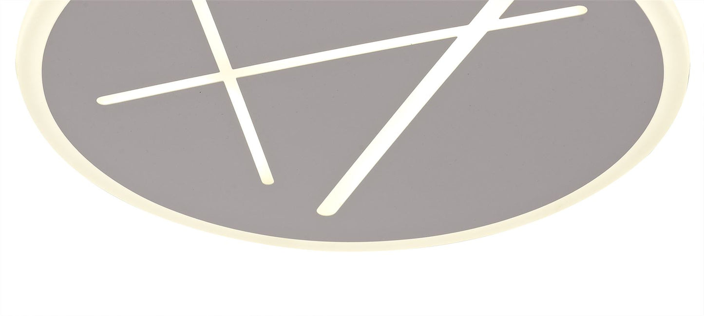 Mantra Fusion Kenzo 46.8cm Ceiling 47cm Round, 40W LED, 4000K, 2800lm, Sand White, 3yrs Warranty Ceiling