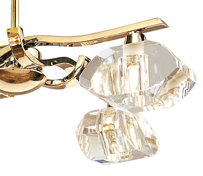 Mantra Alfa 43cm Telescopic 4 Light G9 French Gold