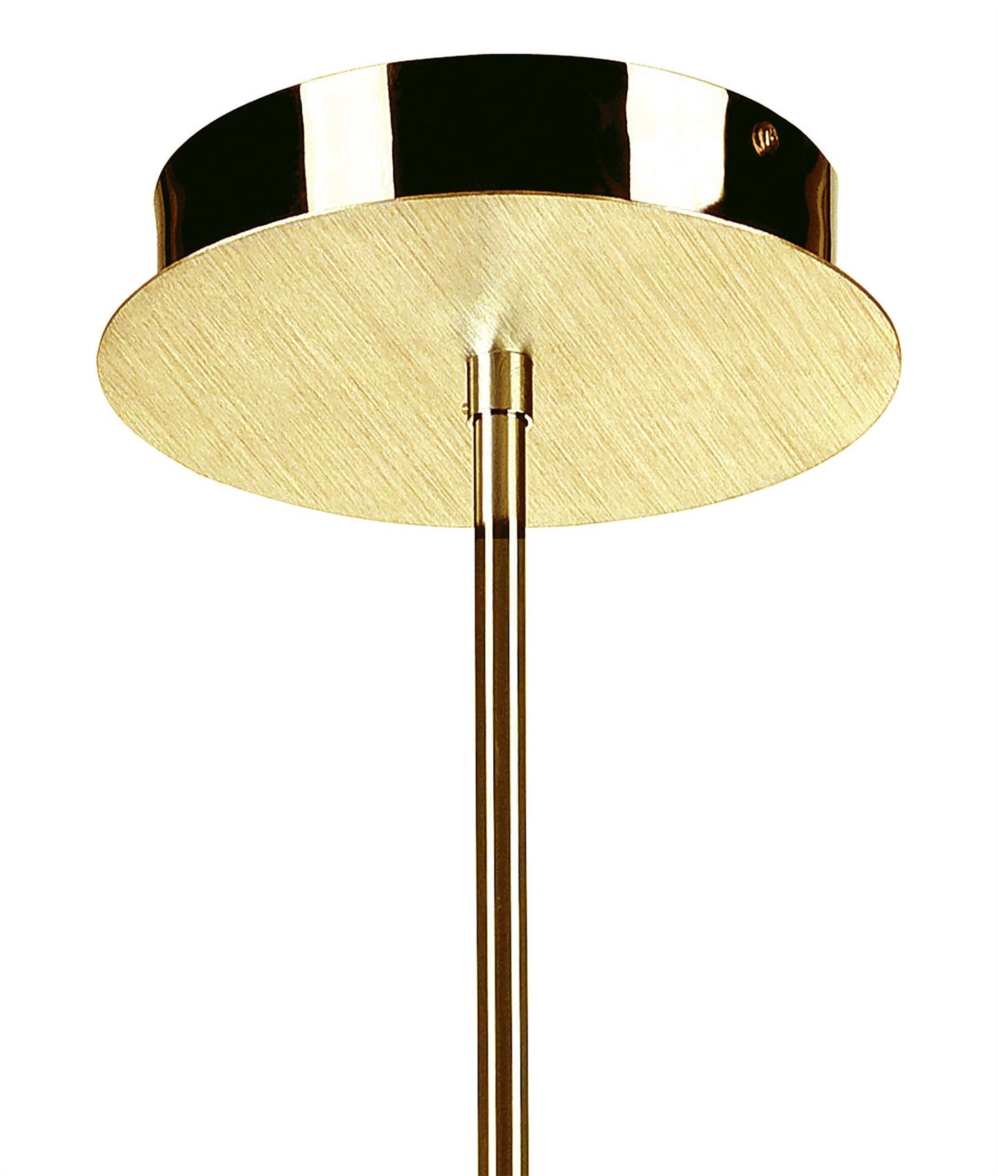 Mantra Fusion Juno 65cm Telescopic 5 Light 30W LED 3000K, 2700lm, Satin Gold/Frosted Acrylic/Gold, 3yrs Warranty