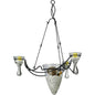 Diyas Home (DH) Tessa  3 Arm Polished Chrome/Clear Glass Ceiling Pendant Light Fitting