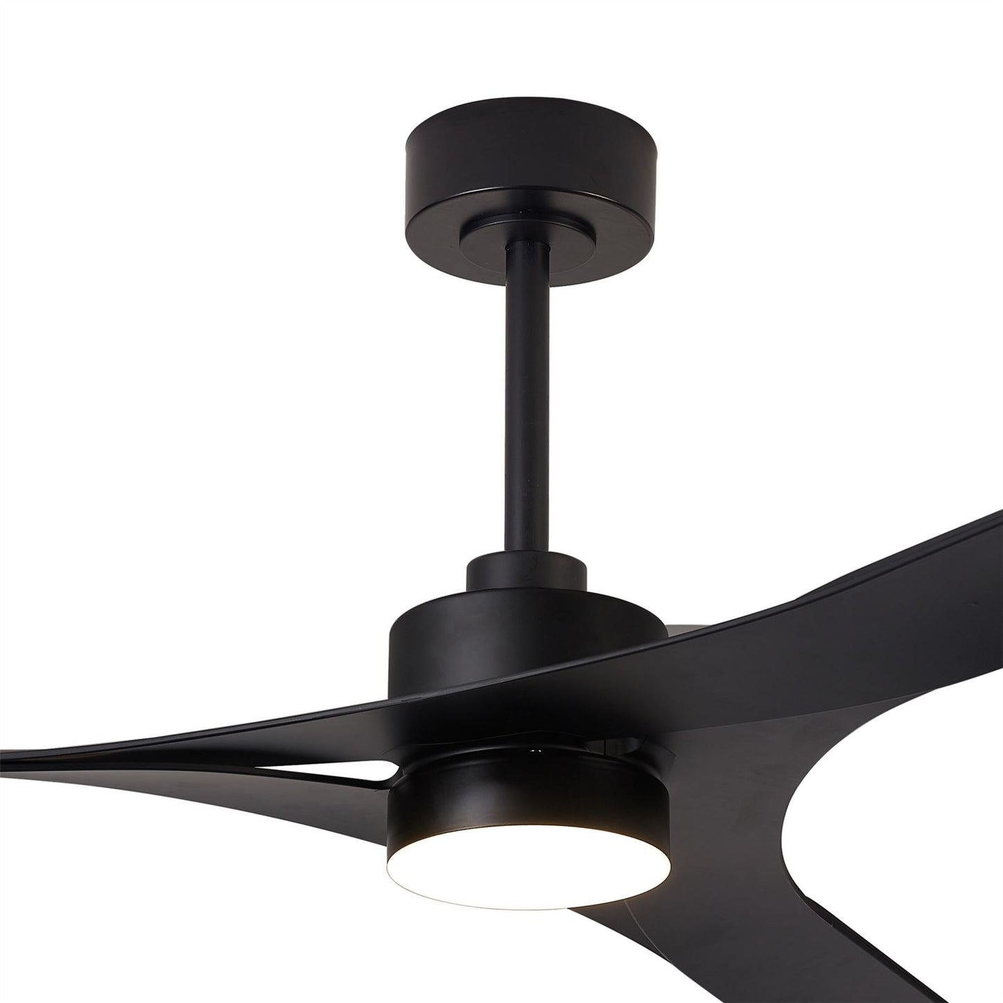 Thai 122cm 30W LED Dimmable Ceiling Light With Built-In 35W DC Fan, 2700-5000K Remote & APP Control, 2400lm, Black, 5yrs Warranty