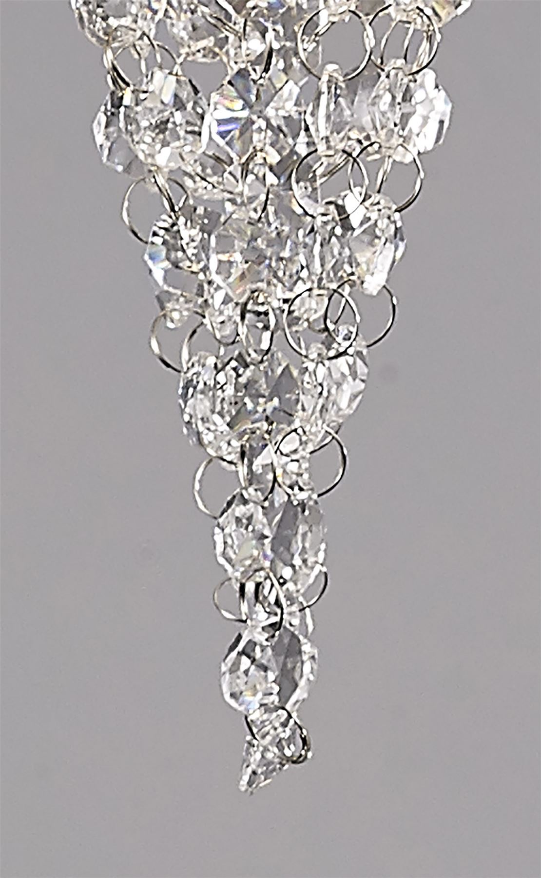 Diyas Camden 10cm Single  1 Light G9 Polished Chrome/Mosaic Glass/Crystal Ceiling Pendant Light Fitting