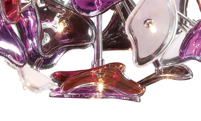 Mantra Otto 46cm Pendant 41 Light G4 Sphere, Polished Chrome/Frosted Glass/Multi-Colour Glass, NOT LED/CFL Compatible