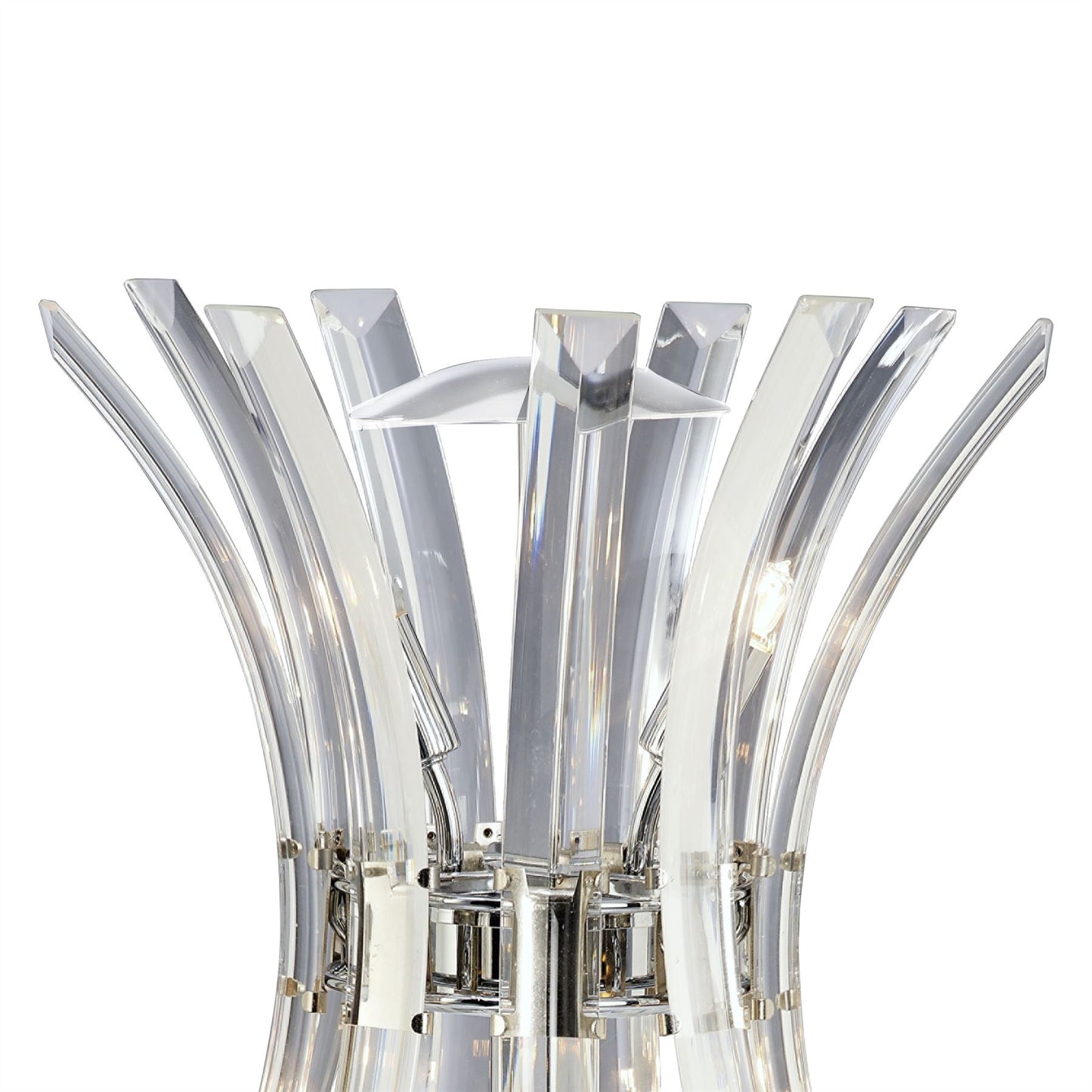 Diyas Sinclair Crystal Table Lamp 4 Light G9 Polished Chrome