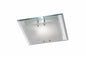Deco Mira Ceiling Light, 350mm Square, 2 Light E27 Polished Chrome