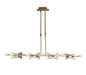 Mantra Kromo Linear Telescopic 4 Light G9 Line, Antique Brass