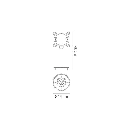Mantra Fusion Polinesia 19cm Table Lamp, 1 x E27, IP20, Beige Oscu, 2yrs Warranty