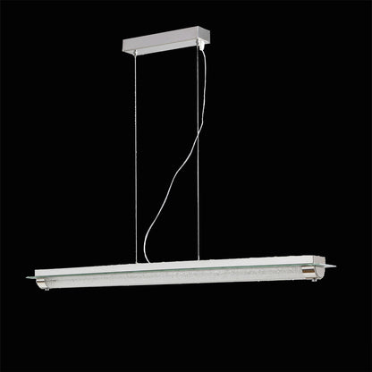 Mantra Fusion Tube Pendant 26W LED 4000K Polished Chrome/Sand Diamond, 2000lm, 3yrs Warranty