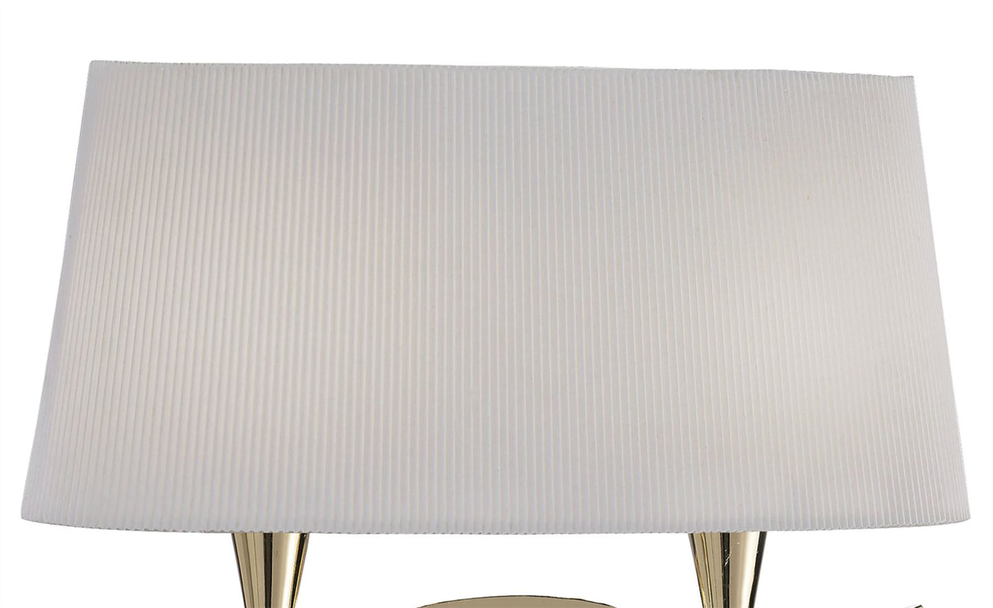 Mantra Mara Wall Light Switched 2 Light E14, French Gold with Ivory White Shade