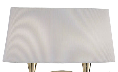 Mantra Mara Wall Light Switched 2 Light E14, French Gold with Ivory White Shade